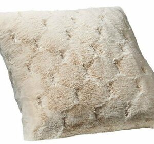 Webpelzkissen Rhombus 1 Webpelzkissen Rhombus Creme