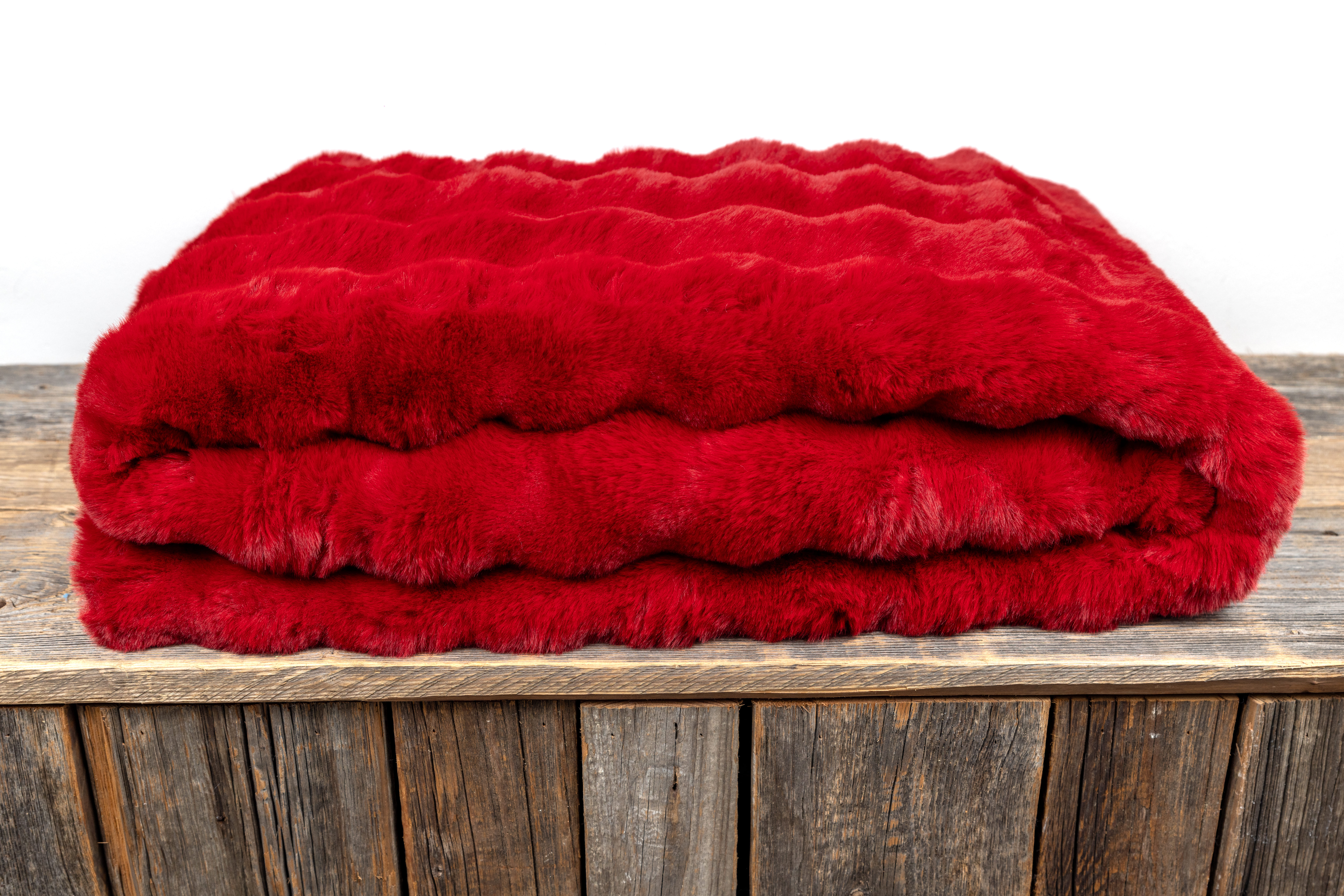 Kunstfelldecke Cosy Rot Kunstfelldecke Cosy in der Farbe Rot- Star Home Textil