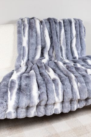 Webpelzdecke Chinchilla 4 Kunstfelldecke Chinchilla - Star Home Textil