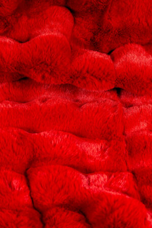 Kunstfelldecke Cosy - Rot 6 Kunstfelldecke Cosy in der Farbe Rot- Star Home Textil