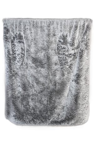 Kunstfelldecke Silber Wolf in Silber/Grau - Star Home Textil