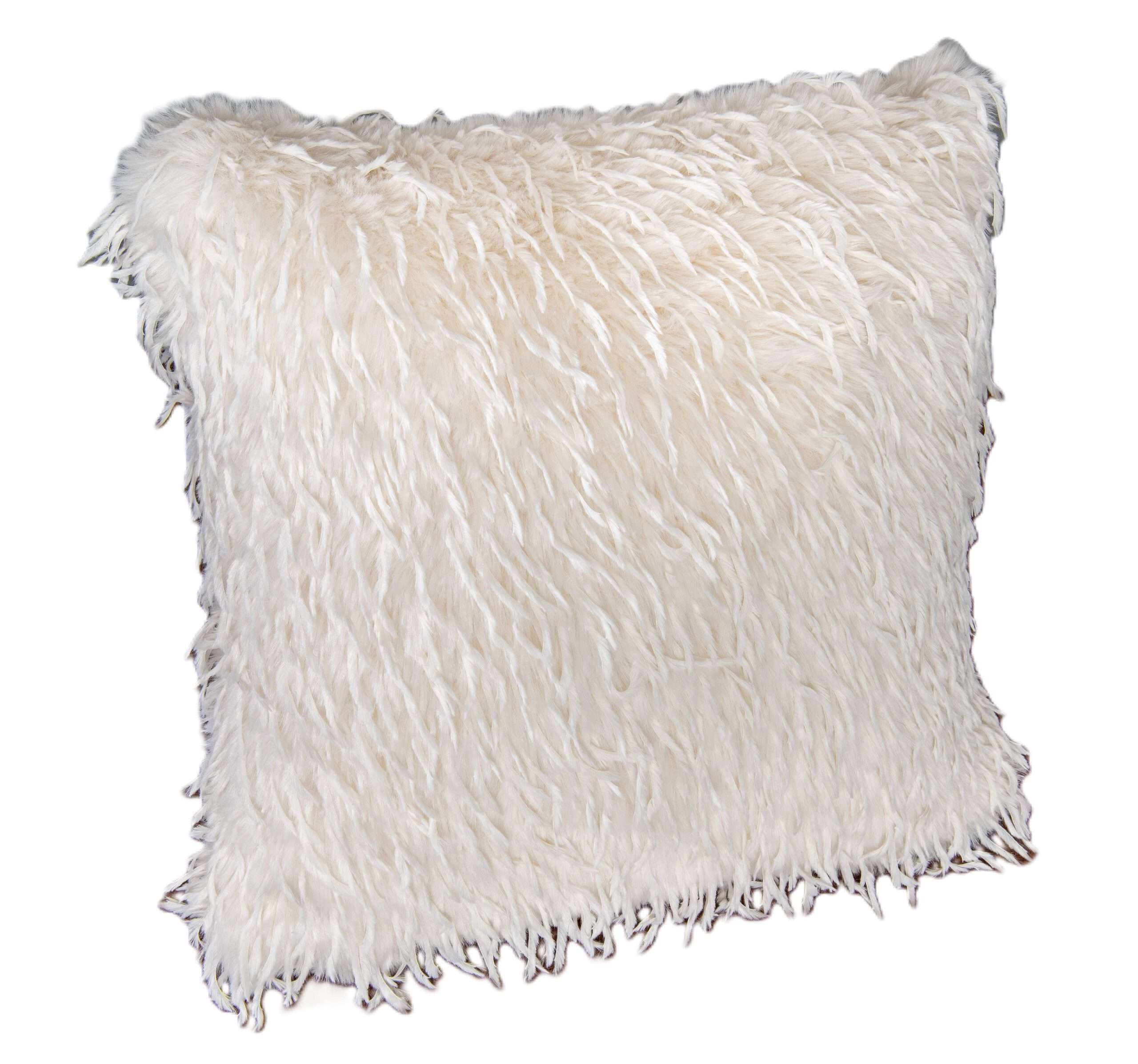 40175 - Kunstfellkissen Emu - Star Home Kunstfellkissen Emu in Weiß - Star Home Textil