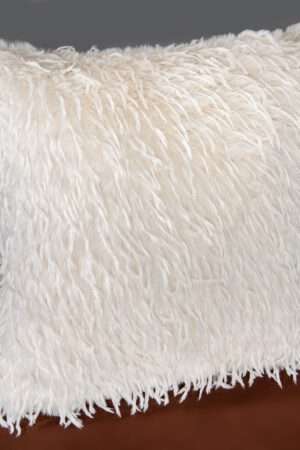 Kunstfellkissen Emu in Weiß - Star Home Textil